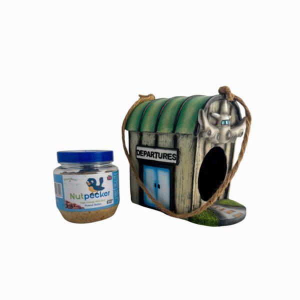 Polyresin Nutpecker House with 1 x Jar - Image 3